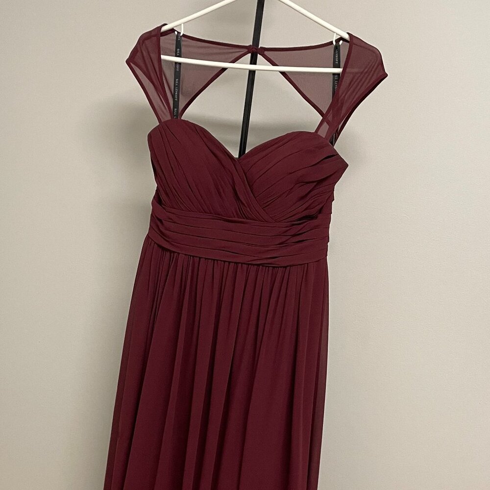 Bill Levkoff Burgundy Brisdesmaid Dress size 10